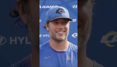 Matthew Stafford throws baseballs in Dodger Stadium & footballs in SoFi Stadium ⚾️ #rams #shorts