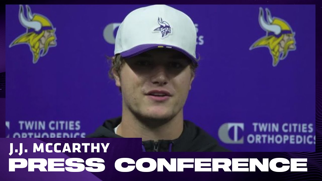 J.J. McCarthy Press Conference | October 15, 2025 | Vikings vs. Eagles