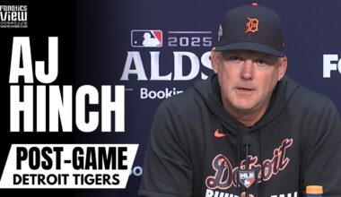 AJ Hinch Responds to Detroit Tigers ALDS Series Loss vs. Seattle Mariners, INSANE 15 INNING Game 5