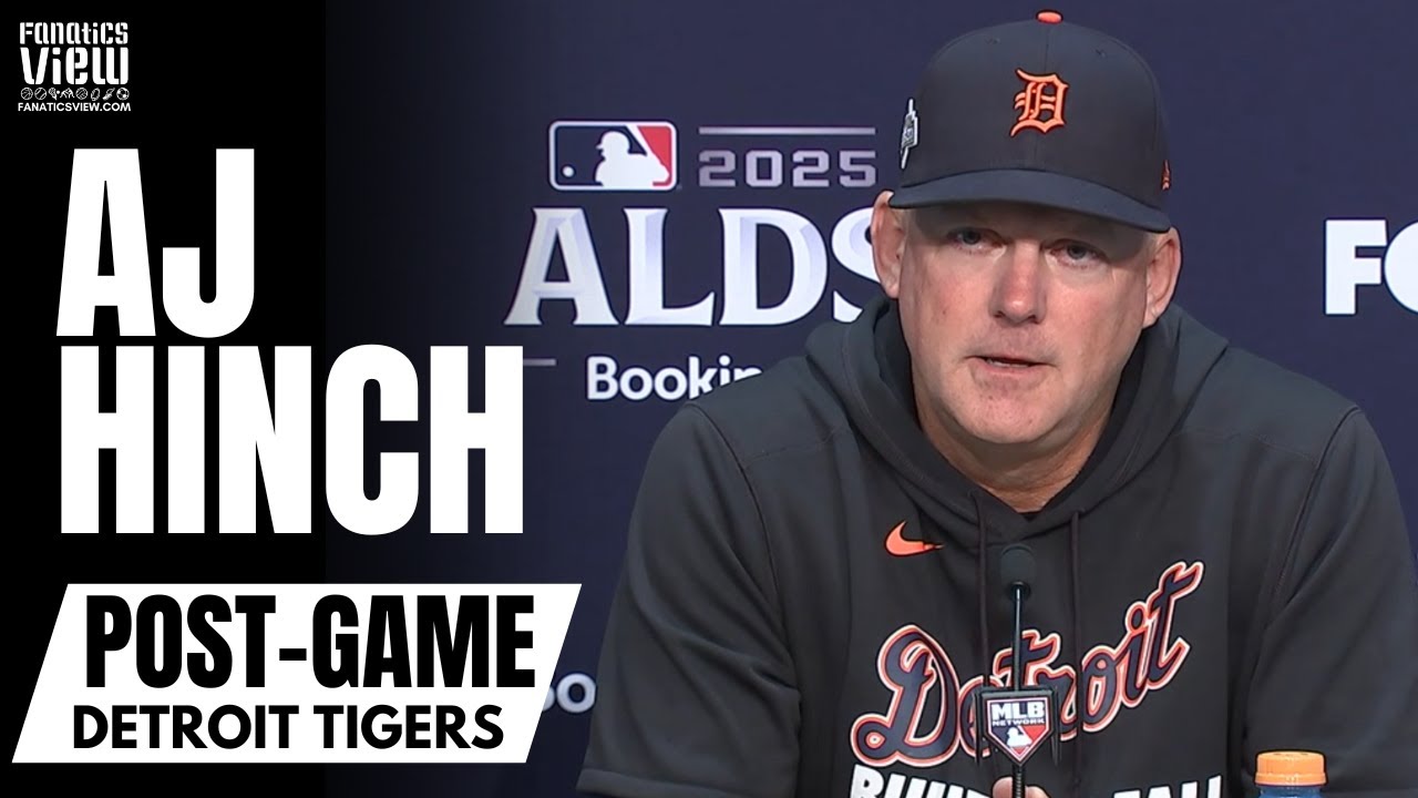 AJ Hinch Responds to Detroit Tigers ALDS Series Loss vs. Seattle Mariners, INSANE 15 INNING Game 5