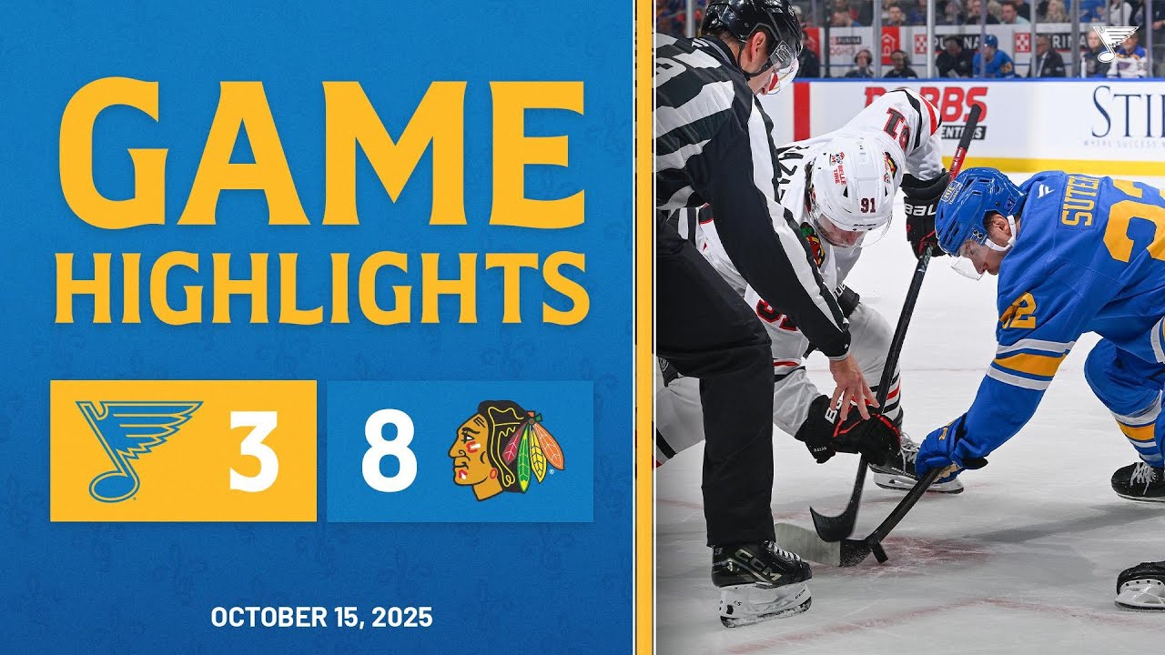Game Highlights: Blackhawks 8, Blues 3