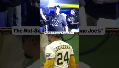 Brew Crew popping bottles 🍾 #mlb #nlds #brewers