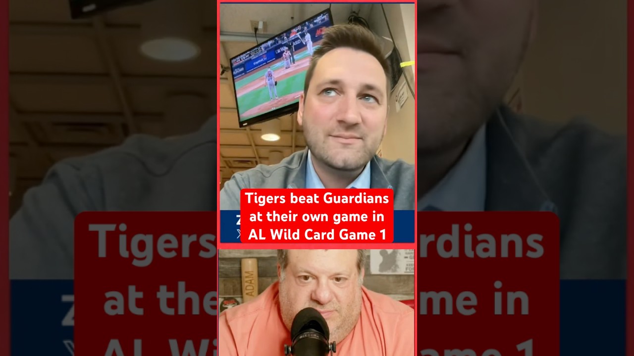 #detroittigers beat #clevelandguardians in Game 1. #mlb #guardians  #shorts #tigers #mlbplayoffs