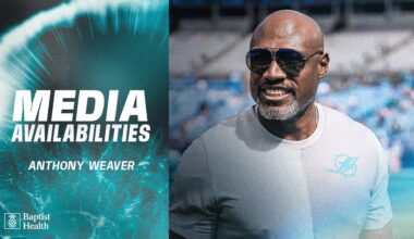 Anthony Weaver meets with the media | Miami Dolphins