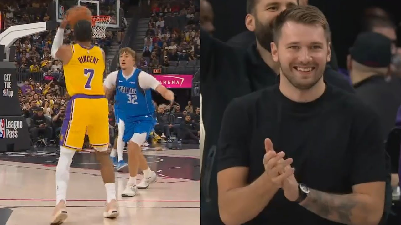 Gabe Vincent welcomes Cooper Flagg to NBA and hits 5 threes in first 4 mins of game