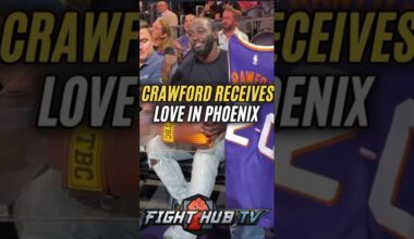 Terence Crawford RECEIVES Love at NBA Phoenix Suns game!