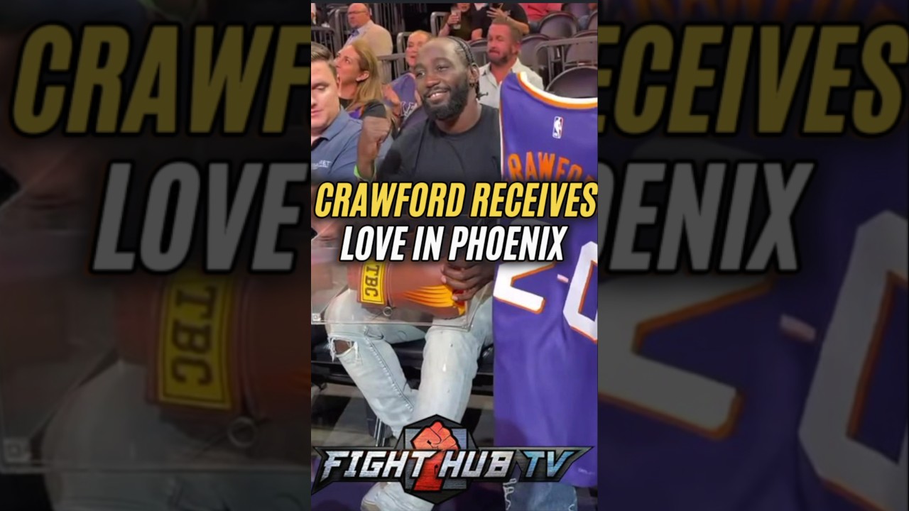 Terence Crawford RECEIVES Love at NBA Phoenix Suns game!