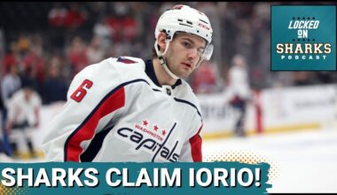 Sharks POUNCE on Waived Capitals Prospect | Is Vincent Iorio the ANSWER to Sharks' Struggles?