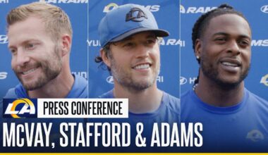 Sean McVay, Matthew Stafford & Davante Adams On Working On A Baseball Field, Prep For Jaguars & More