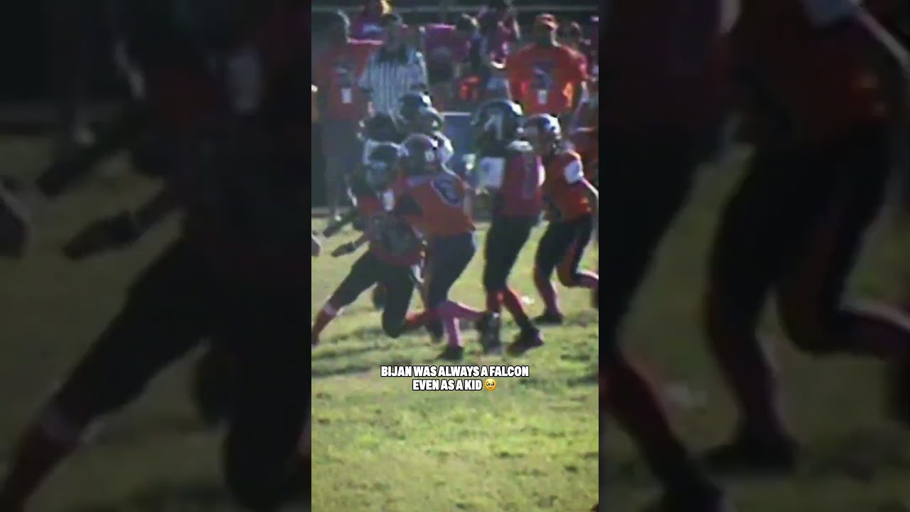 Bijan Robinson was breaking ankles even as a kid 😱  #nfl #atlantafalcons #football