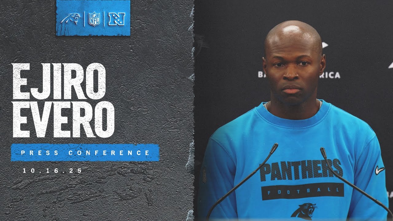 Ejiro Evero breaks down the Panthers Week 7 matchup | Carolina Panthers