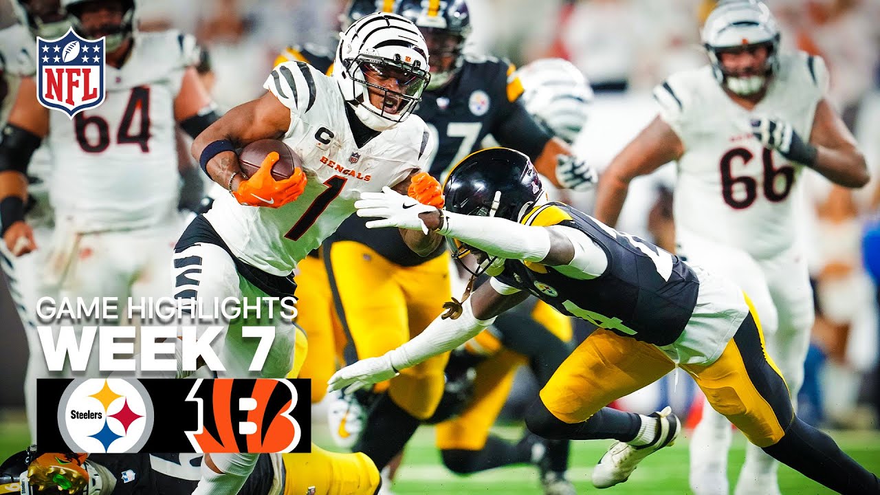 Pittsburgh Steelers vs Cincinnati Bengals Game Highlights | 2025 NFL Season Week 7