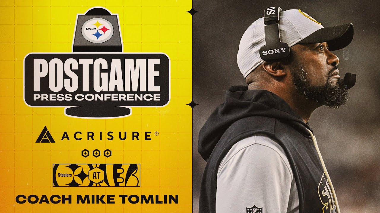 Coach Mike Tomlin Postgame Press Conference (Week 7 at Cincinnati Bengals) | Pittsburgh Steelers
