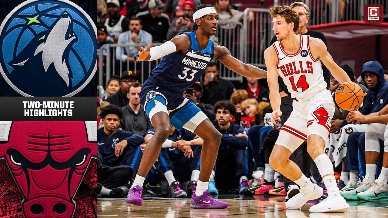 Chicago Bulls vs. Minnesota Timberwolves (10/16/25) | Preseason Game Highlights | CHSN Chicago Bulls
