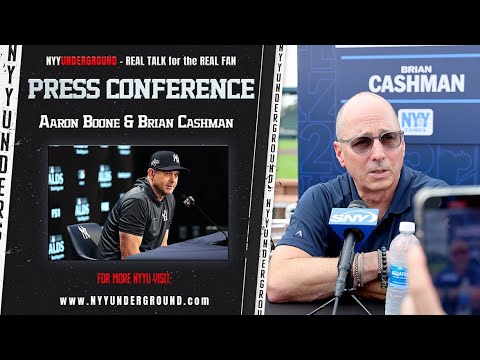 LIVE Cashman and Boone SPEAK! PRESS CONFERENCE