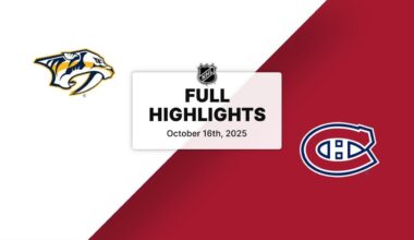 NHL Highlights | Predators vs. Canadiens | October 16, 2025