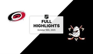 NHL Highlights | Hurricanes vs. Ducks | October 16, 2025