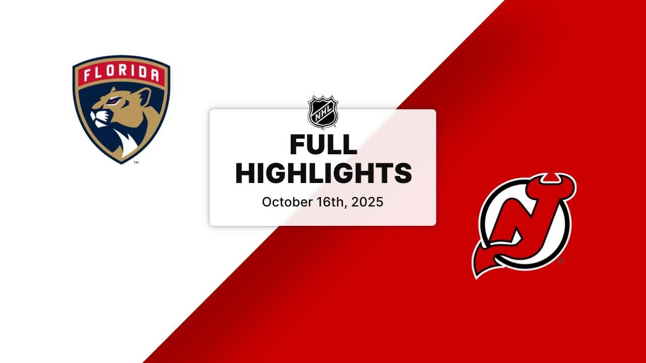 NHL Highlights | Panthers vs. Devils | October 16, 2025