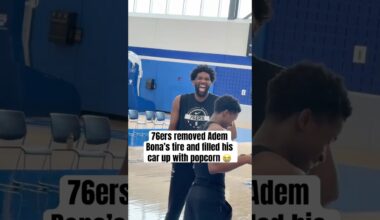 Sixers players pranked Adem Bona 😭