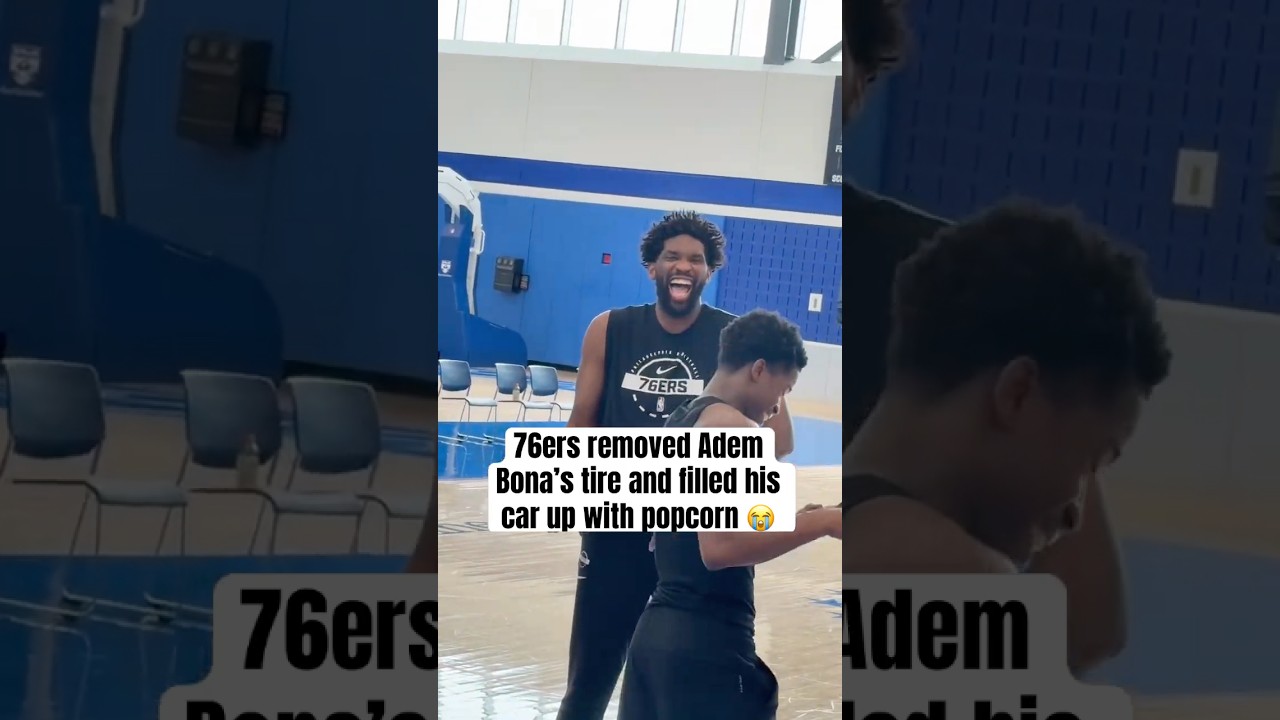 Sixers players pranked Adem Bona 😭