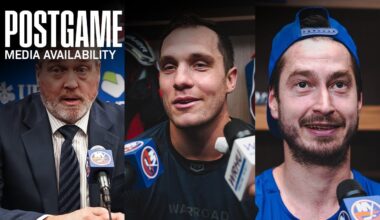 Postgame Availability | NYI vs EDM (10/16/25)