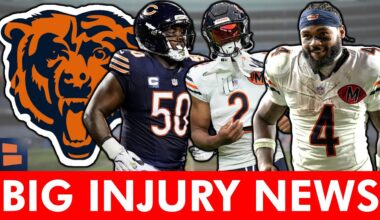 HUGE Chicago Bears Injury News: Grady Jarrett Surgery? DJ Moore Trending Up? Cairo Santos OUT Again?