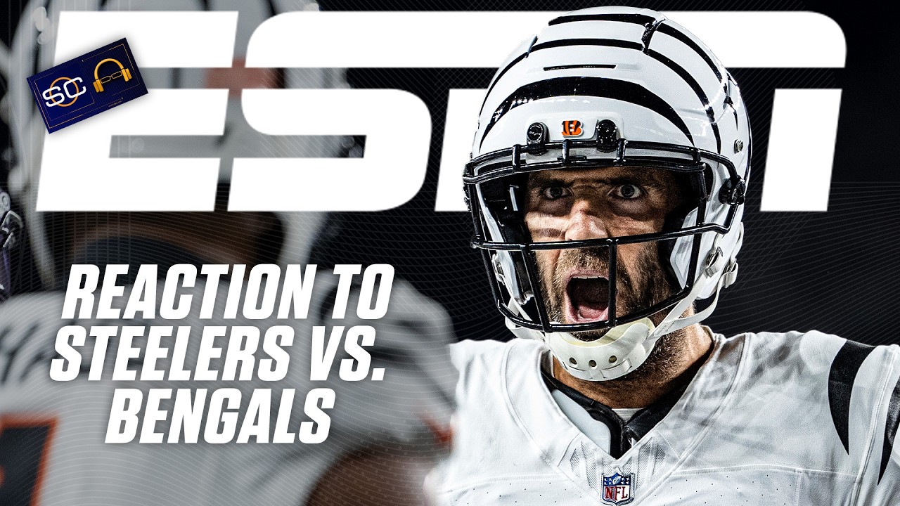 FULL REACTION 🏈 Bengals win THRILLER vs. the Steelers on TNF 🐯 | SC with SVP