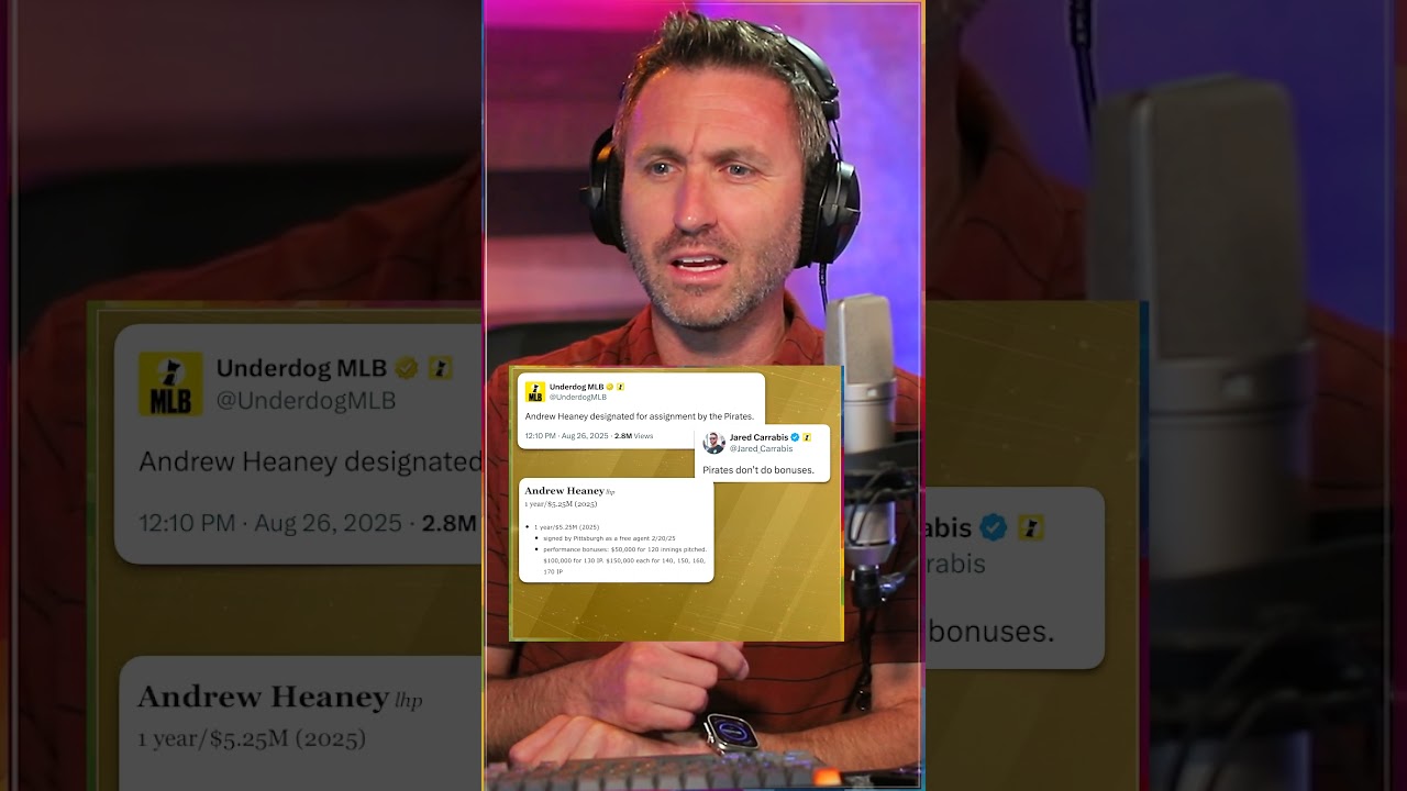 Pittsburgh Pirates CUT players before bonuses kicked in? #mlb #baseball #sports