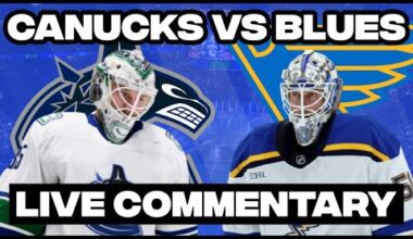 Vancouver Canucks Vs St. Louis Blues LIVE COMMENTARY | 2025-26 NHL Season