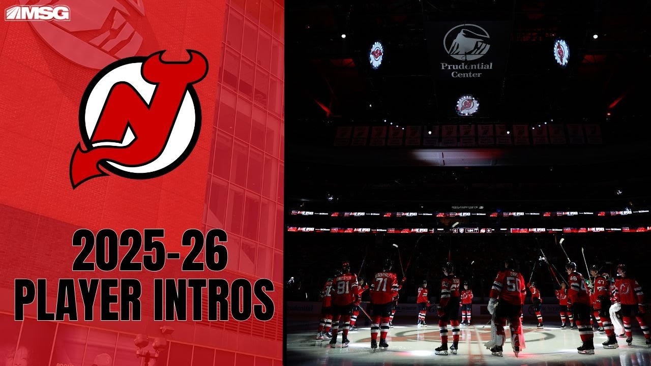 New Jersey Devils 2025-26 Full Team Intros | New Jersey Devils