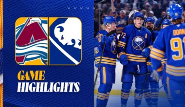 TAGE THOMPSON FROM DEEP! | Buffalo Sabres Play Colorado Avalanche | Full Game Highlights