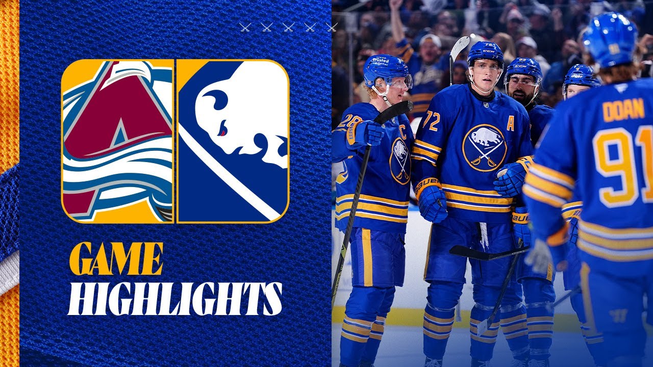 TAGE THOMPSON FROM DEEP! | Buffalo Sabres Play Colorado Avalanche | Full Game Highlights