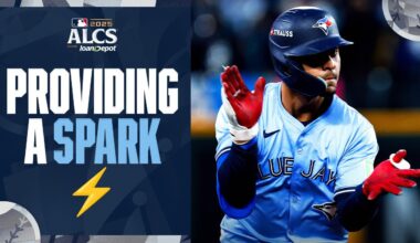 Andrés Giménez has turned it UP in the ALCS 📈 (5 hits, 2 home runs, 6 RBI in last two games 🔥)