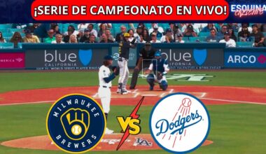 ⚾🔴EN VIVO: MILWAUKEE BREWERS VS LOS ANGELES DODGERS -⚾ SERIE DE CAMPEONATO 2025 - PLAYOFFS 🏆 NLCS