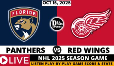 FLORIDA PANTHERS VS DETROIT RED WINGS 🏒 NHL 2025-26 SEASON GAME | Play-by-Play & Scoreboard