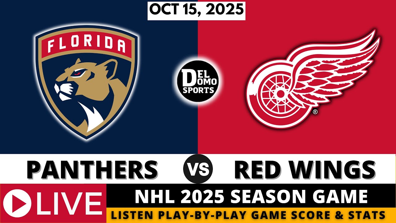 FLORIDA PANTHERS VS DETROIT RED WINGS 🏒 NHL 2025-26 SEASON GAME | Play-by-Play & Scoreboard