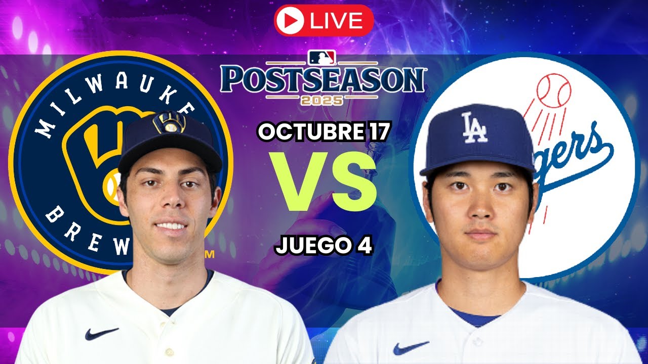 Milwaukee Brewers vs Los Angeles Dodgers EN VIVO | Juego 4 Serie de Campeonato MLB 2025 ⚾🎙️