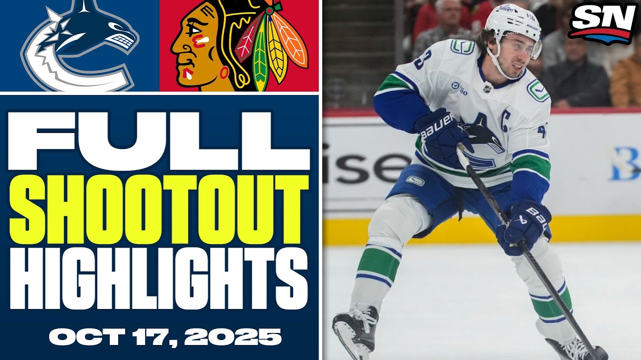 Vancouver Canucks at Chicago Blackhawks | FULL Shootout Highlights - October 17, 2025