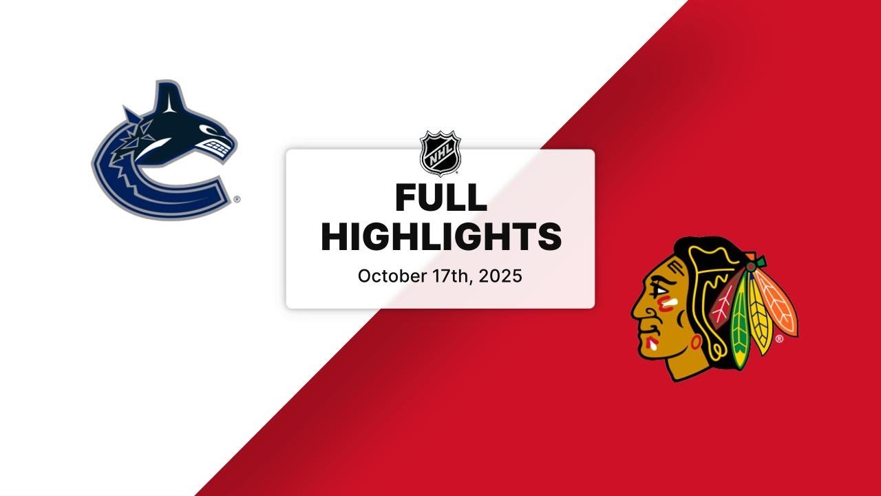 NHL Highlights | Canucks vs. Blackhawks | October 17, 2025