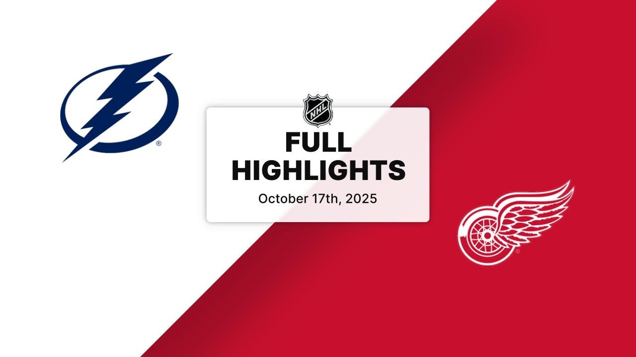 NHL Highlights | Lightning vs. Red Wings | October 17, 2025