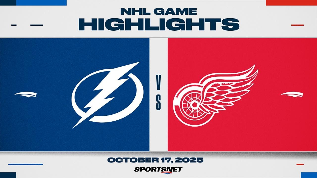 NHL Highlights | Lightning vs. Red Wings - October 17, 2025