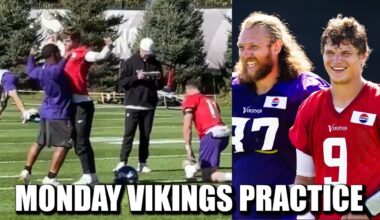 Vikings Monday Practice: Both McCarthy & Wentz Participated, Several Vikes Returned