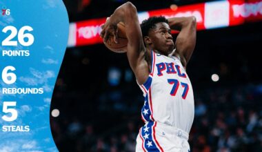 VJ Edgecombe SHOWS OUT in South Philly Debut