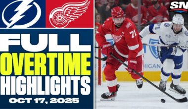 Tampa Bay Lightning at Detroit Red Wings | FULL Overtime Highlights - October 17, 2025