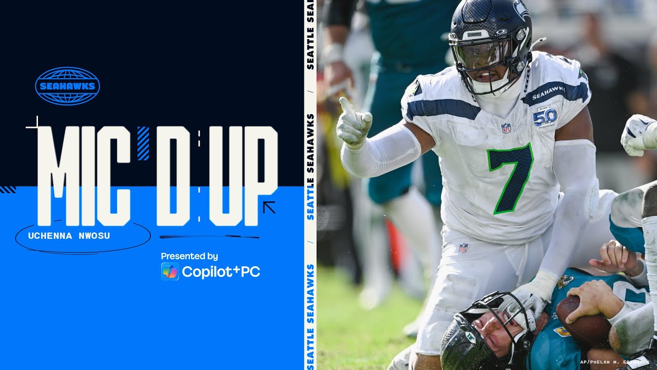 Uchenna Nwosu Mic'd Up For The Seahawks' Seven-Sack Performance At Jaguars | Seattle Seahawks