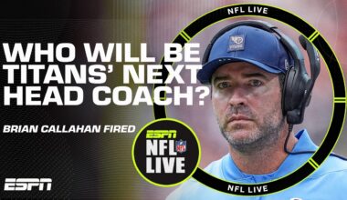 The Titans' offense has been an 'ABJECT DISASTER' 🗣️ Thoughts on Brian Callahan's firing | NFL Live