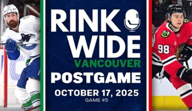 RINK WIDE POST-GAME: Vancouver Canucks at Chicago Blackhawks | Game #5 - Oct. 17, 2025