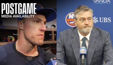 Postgame Availability | NYI vs WPG (10/13/25)