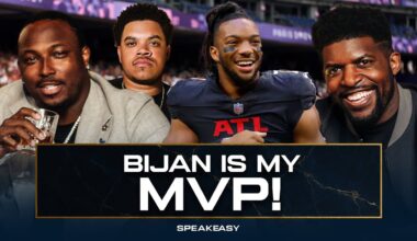 "Bijan is my MVP!" LeSean McCoy SOUNDS OFF after Falcons victory over Bills | SPEAKEASY