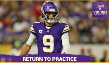 J.J. McCarthy RETURNS To Practice & The Rubber Meets The Road